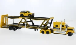 International Autotransporter, gelb/schwarz, 1:64, Maisto