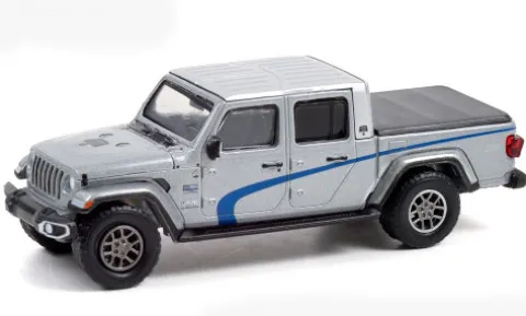 Jeep Gladiator, silber/Dekor, 2020, Oceanside Police, 1:64, Greenlight