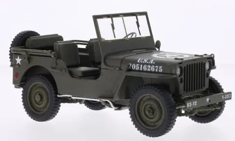 Jeep Willys, oliv, U.S. Army, 1:18, Welly