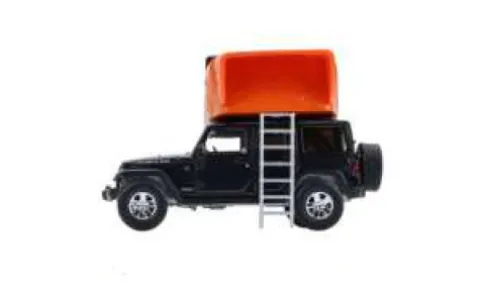 Jeep Wrangler Unlimited, anthrazit/orange, 2008, 1:64, Greenlight