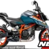KTM 390 Duke, blau/orange, 1:12, Maisto