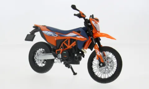 KTM 690 SMC R, orange/blau, 1:12, Maisto