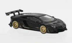 Lamborghini Aventador, schwarz/gold, 2025, 1:64, Mini GT