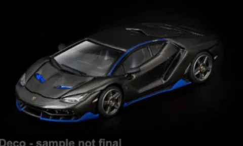 Lamborghini Centenario, carbon/blau, 1:64, Pop Race