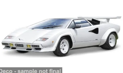 Lamborghini Countach, weiss, 1:64, Maisto