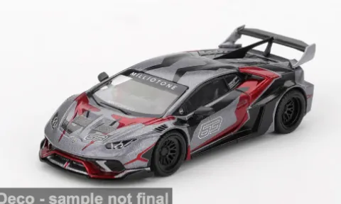 Lamborghini Huracan GT Ronin, grau/rot, 2025, 1:64, Mini GT