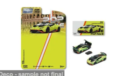 Lamborghini Huracan STO, hellgrün, Enigma Exclusive, 1:64, Pop Race
