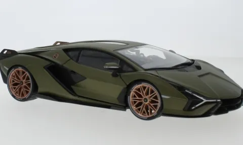 Lamborghini Sian FKP 37, oliv, 2019, 1:18, Bburago