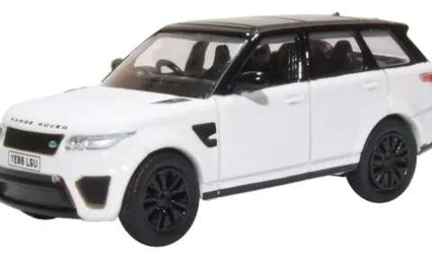 Land Rover Range Rover Sport SVR, weiss/schwarz, 1:76, Oxford