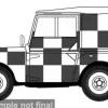 Land Rover Series I, weiss/schwarz, 1:43, Oxford