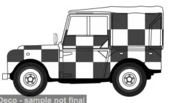Land Rover Series I, weiss/schwarz, 1:43, Oxford
