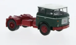 LIAZ 706 SZM, dunkelgrün/dunkelrot, 1976, 1:87, Brekina