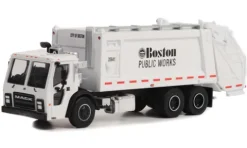 Mack LR Rear Loader Refuse Truck, 2020, Boston Public Works, 1:64, Greenlight