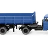 Magirus Deutz Hinterkippersattelzug, blau, 1:87, Wiking