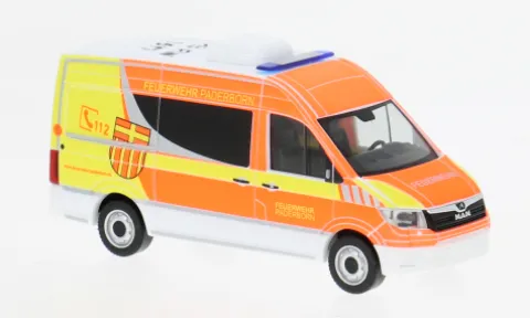 MAN TGE Bus Hochdach, Feuerwehr Paderborn, 1:87, Herpa