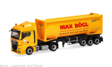 MAN TGX GM 30ft Drucksilocontainer, Max Bögl, 1:87, Herpa