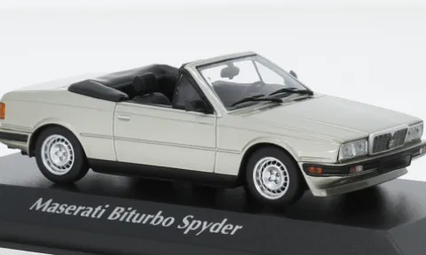 Maserati Biturbo Spyder, silber, 1982, 1:43, Maxichamps