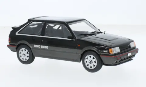 Mazda 323 4WD Turbo, schwarz/dunkelgrau, 1989, 1:24, WhiteBox