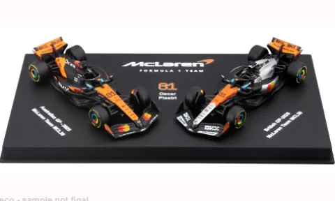 McLaren 2er Set: MCL39, Formel 1, 2025, McLaren F1 Team, #81, O.Piastri, 1:64, Bburago