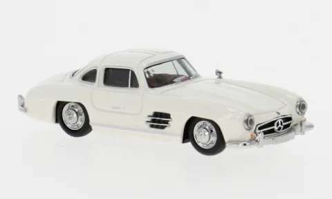 Mercedes 300 SL Flügeltürer, weiss, 1:87, Herpa