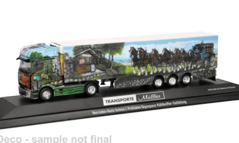 Mercedes Actros L ProCabin, Müller Transporte Essen, 1:87, Herpa