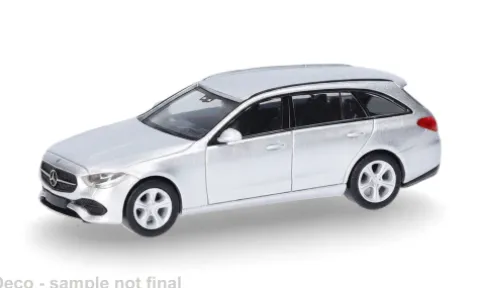 Mercedes C-Klasse T-Modell, silber, 1:87, Herpa