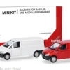 Mercedes 2er Set: Vito Kasten (W639), weiss/rot, 2010, 1:87, Herpa MiniKit
