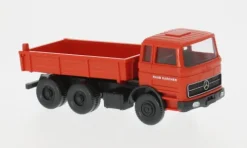 Mercedes Flachpritschenkipper, rot, 1963, 1:87, Wiking