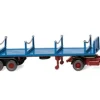 Mercedes Rungensattelzug, blau, 1968, 1:87, Wiking