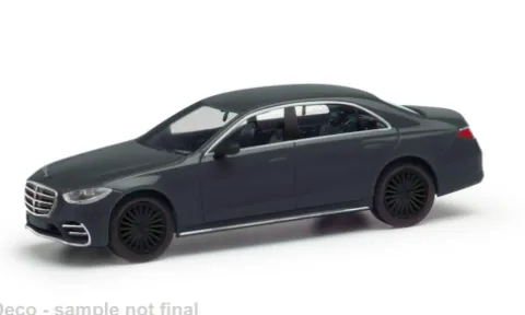Mercedes S-Klasse, anthrazit, 1:87, Herpa