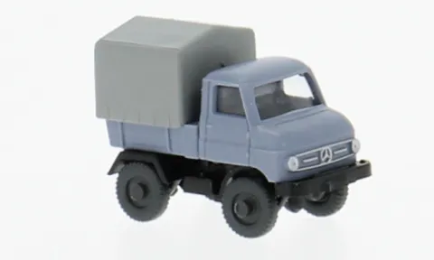 Mercedes Unimog U 411, blau/grau, 1956, 1:160, Wiking