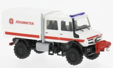 Mercedes Unimog U5023, 2013, Johanniter, 1:87, Busch