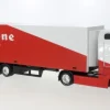 Mercedes Actros Gigaspace, rot/weiss, Firestone Racing, 1:43, Bburago
