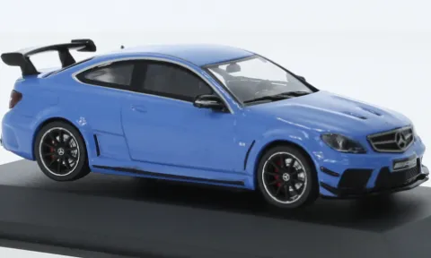 Mercedes AMG C63 Black Series, hellblau, 2012, 1:43, Solido