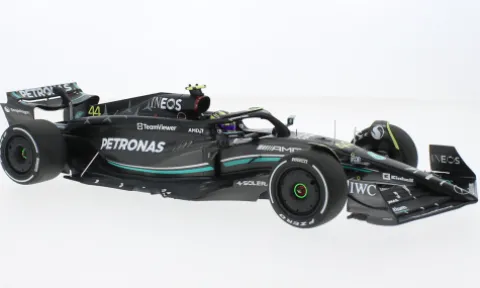 Mercedes AMG W14 E Performance, Formel 1, GP Bahrain, 2023, Mercedes AMG Petronas Formula One Team, Petronas, #44, L.Hamilton, 1:18, Minichamps