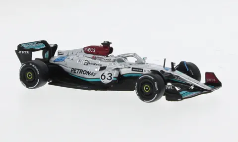 Mercedes AMG W13 E Performance, Formel 1, GP Belgien, 2022, Petronas, #63, G.Russell, 1:64, Tarmac Works