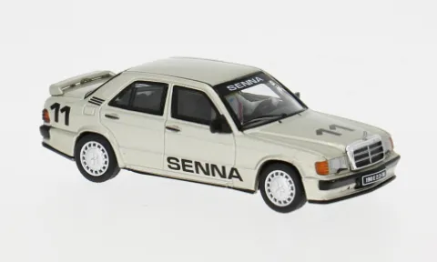 Mercedes 190 E 2.3-16 (W201), Race of Champions, 1984, #11, A.Senna, 1:64, Mini GT