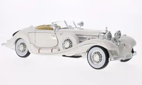 Mercedes 500 K Typ Spezial-Roadster, weiss, 1936, Maharadjah, 1:18, Maisto