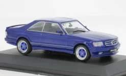Mercedes 560 SEC (C126) AMG, dunkelblau, 1:43, Solido