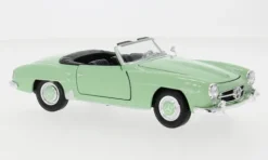 Mercedes 190 SL (W121), hellgrün/schwarz, 1955, 1:24, Welly