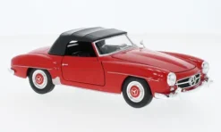 Mercedes 190 SL (W121), rot/schwarz, 1955, 1:24, Welly