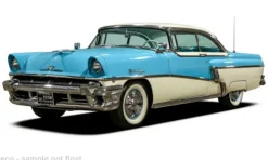 Mercury MontClair Hardtop, blau/beige, 1956, 1:18, Sun Star