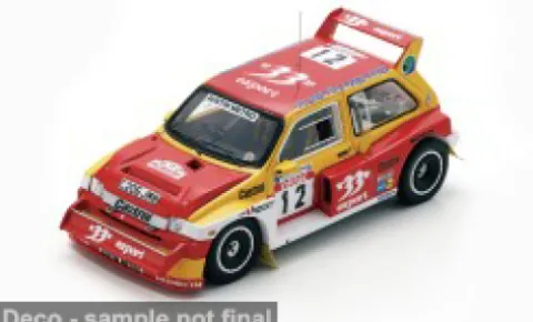 MG Metro 6R4, Tour de Corse, 1986, #12, D.Auriol/B.Occelli, 1:43, Spark