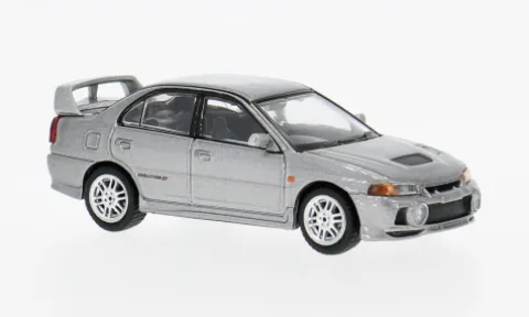 Mitsubishi Lancer GSR Evolution IV, silber, 1:64, Tarmac Works