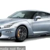 Nissan GT-R, silber, 2025, 1:64, Bburago