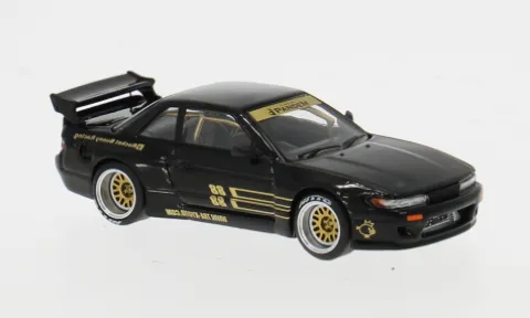 Nissan Pandem S13, schwarz, 1:64, Pop Race