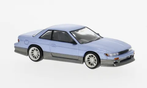 Nissan Silvia (S13), blau/grau, 1:64, Tarmac Works