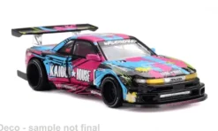 Nissan Silvia S13-R Kaido Splash V1, schwarz/Dekor, 1991, 1:64, Mini GT