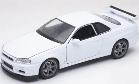 Nissan Skyline GT-R (R34), weiss, 1:24, Welly