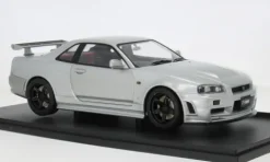 Nissan Skyline R34 GT-R, silber/Dekor, 1:18, Solido